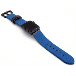 Light blue Apple Watch band from merino wool
