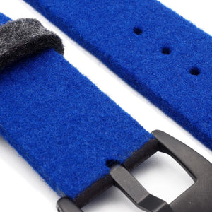 Royal blue Apple Watch band from merino wool